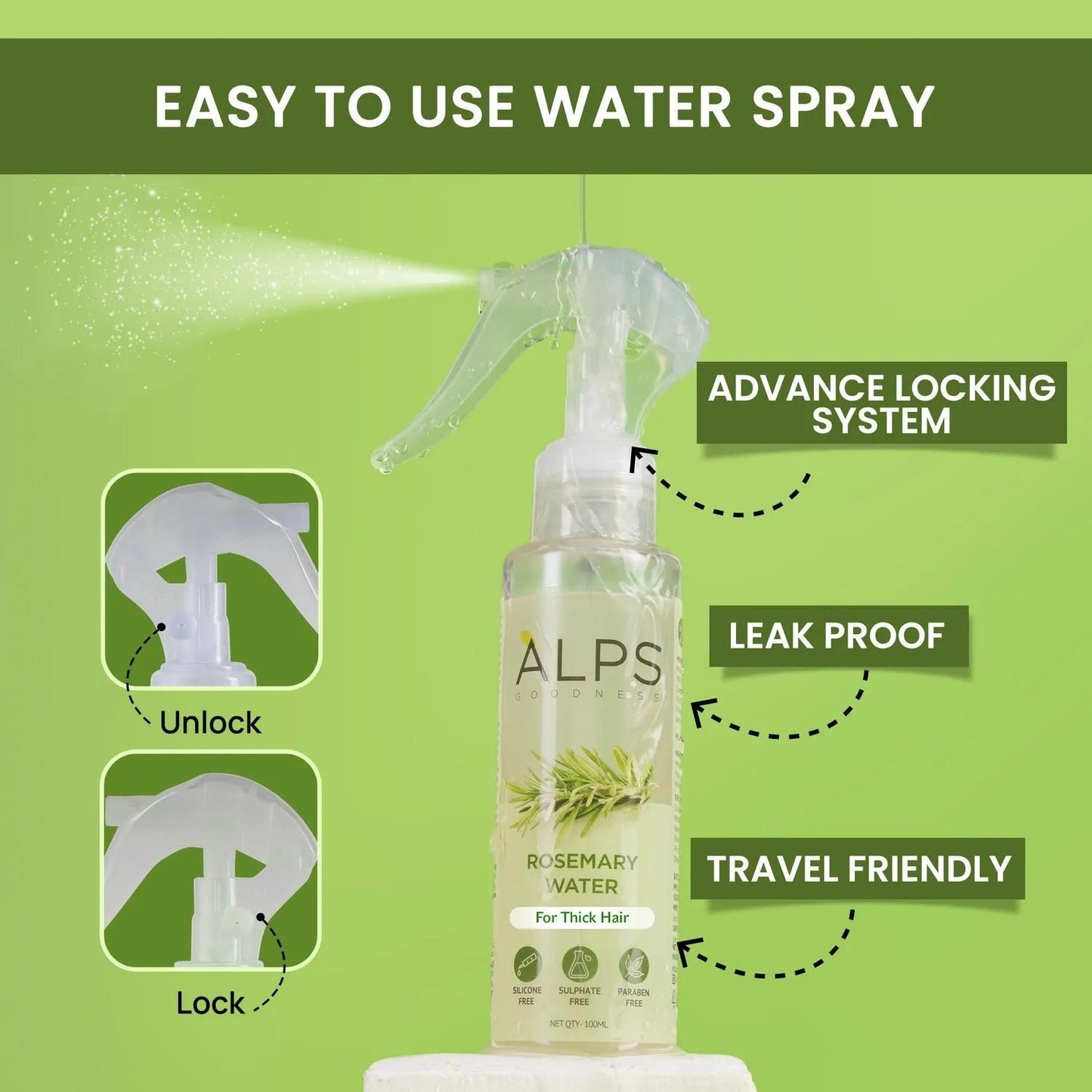 Rosemary Hair Regrowth Spray – Pack of 3 (100ml Each)